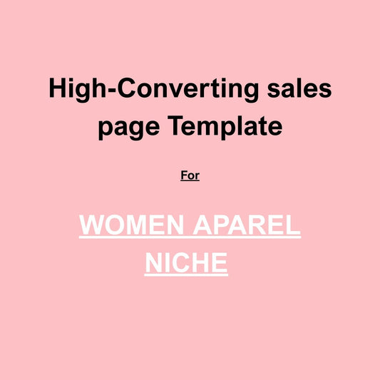Women Apparel Product Template
